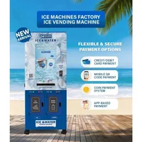 Distributeur de glaçons mobile personnalisable avec sac, machine à glaçons commerciale extérieure pour eau purifiée, à vendre 2