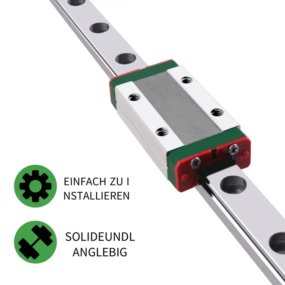 MGN9 350 Mm Linearführung Mit MGN9C Schlittenblock – Für 3D-Drucker, CNC & Co.