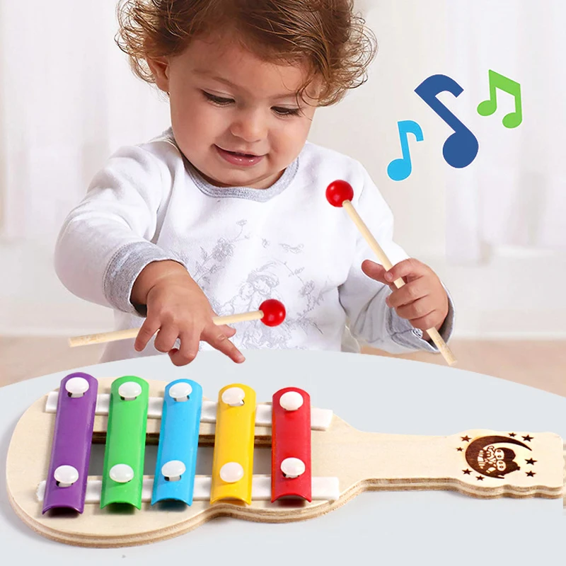 Montessori Toys Wooden Xylophone Baby Music Instrument Toys Preschool Early Learning Toys For Children 3-6 years 2