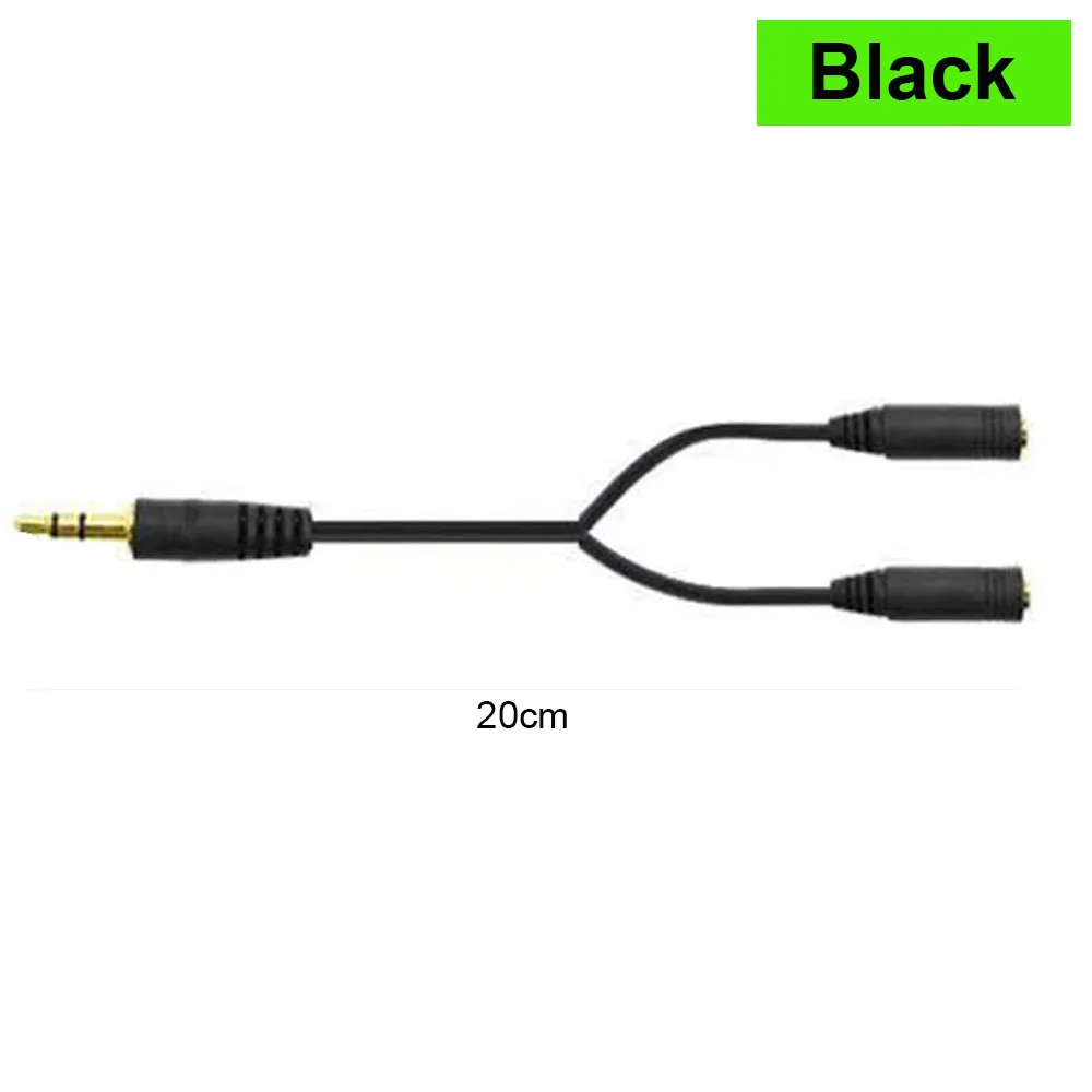 Premium Audio Y Splitter Cable - Hi-Fi Sound 3.5mm Male to Dual Female Ports