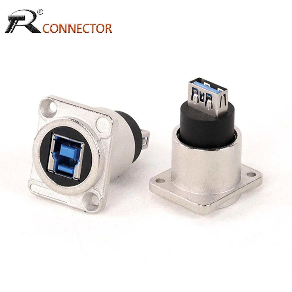 

10шт D Тип Металл USB3.0 B к USB3.0 A Модульная Аудио Адаптер Женский К Женщине Разъем Панель Монтажа Гнездо Бесплатная Доставка