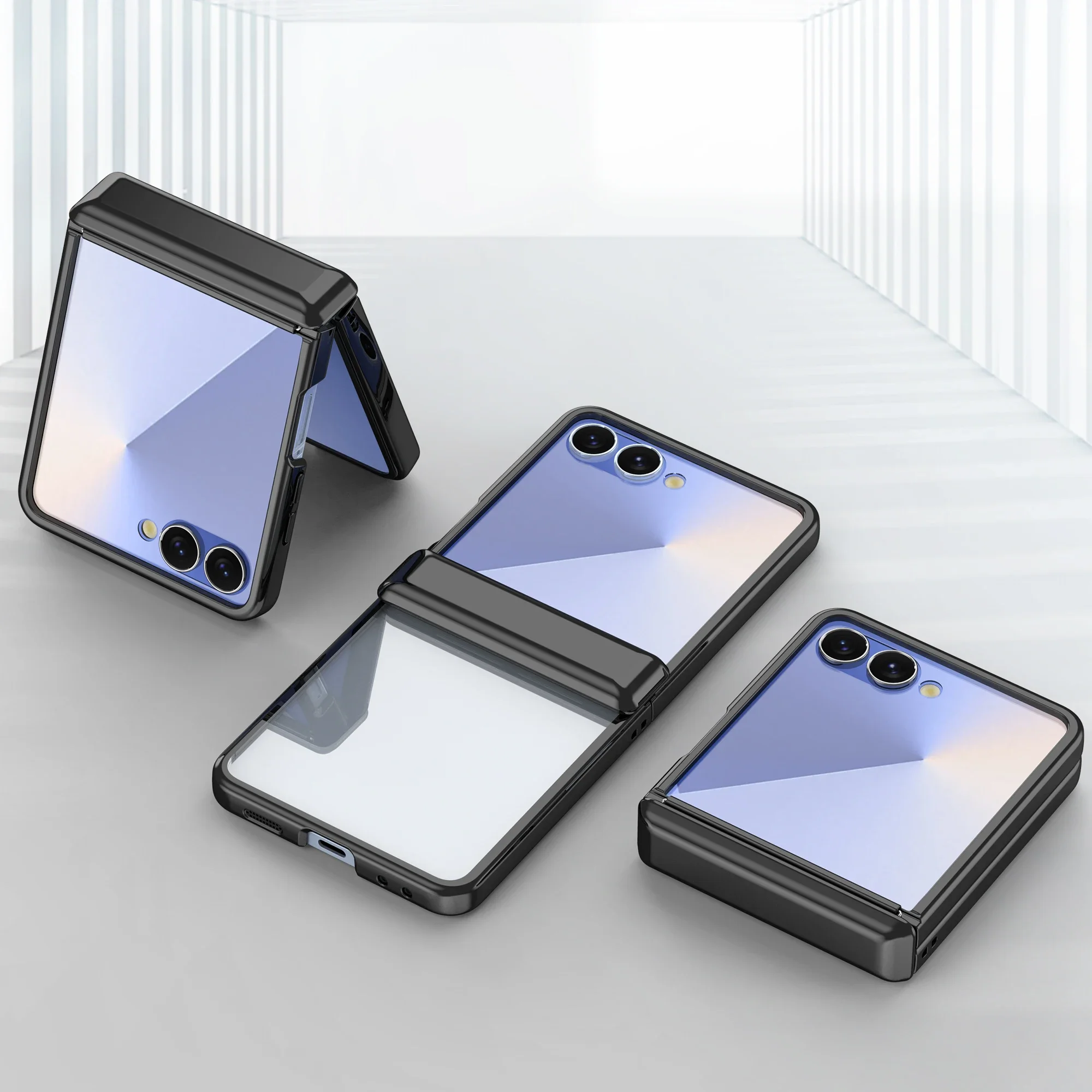 Electroplated Clear Cover with Hinge Protection