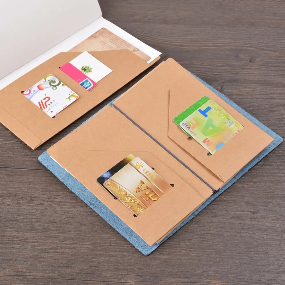 File Bag Kraft Paper Holder Travel Journal Notebook Planner Accessories Regular Passport size 3 pieces