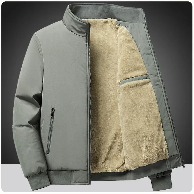 

Plus Size 6XL 7XL 8XL Winter Fleece Bomber Jackets For Men Casual Streetwear Warm Thicken Windbreakers Parka Coats Men Clothing