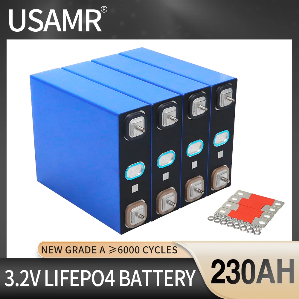 

Fast Delivery 3.2V 230Ah LiFePO4 Lithium Iron Phosphate Battery Pack Can be Combined into 12V 24V 36V 48V Rechargeable Battery