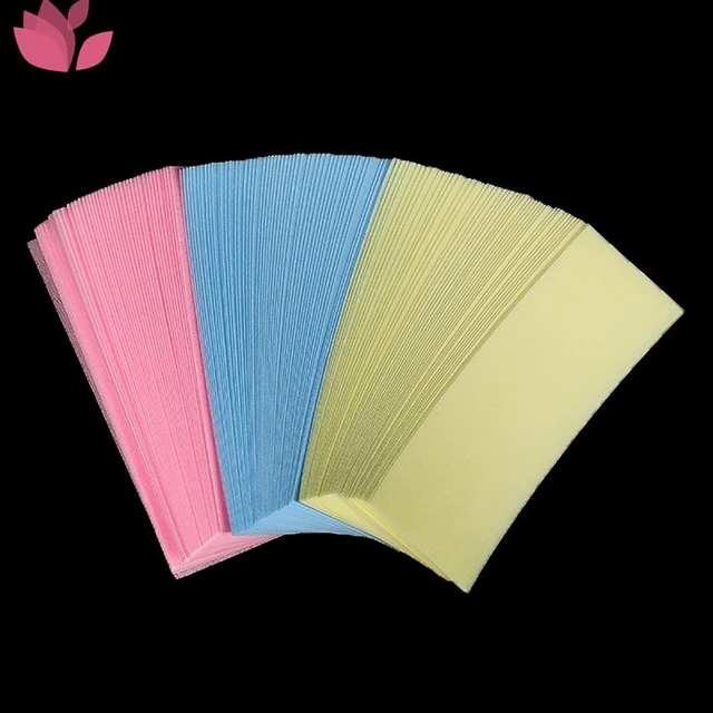 100pcs Removal Nonwoven Body Cloth Hair Remove Wax Paper Rolls High Quality  Hair Removal Epilator Wax Strip Paper Roll