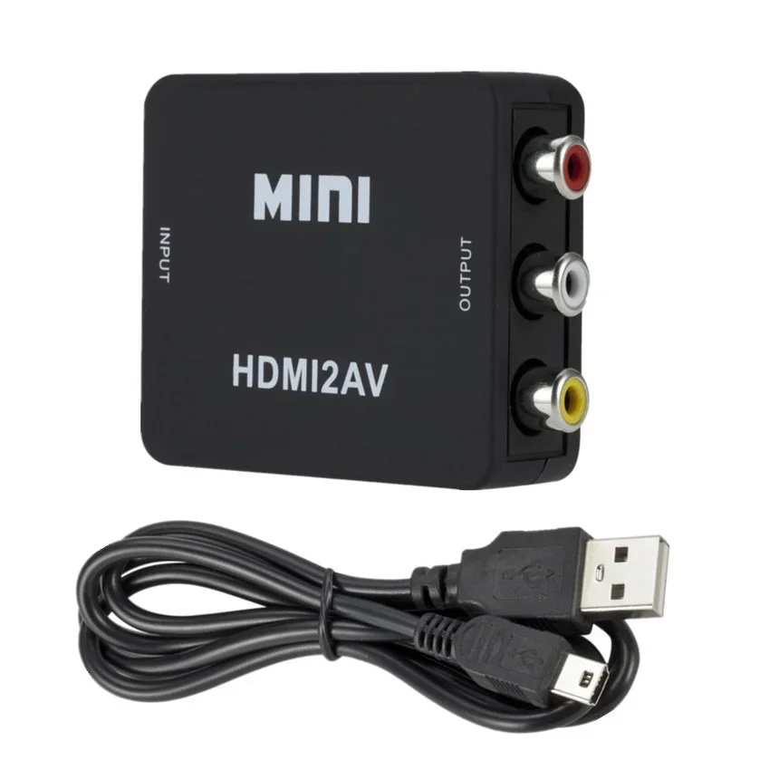 VGA to AV Converter Mini RCA To VGA Converter HDMI-Compatible To RCA AV TO HDMI-Compatible Conversor Video Converter for PC TV Computer TV