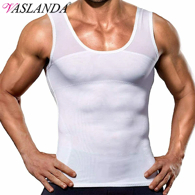 

Men's Slimming Body Shapewear Corset Vest Shirt Compression Abdomen Tummy Belly Control Slim Waist Cincher Underwear Sports Vest