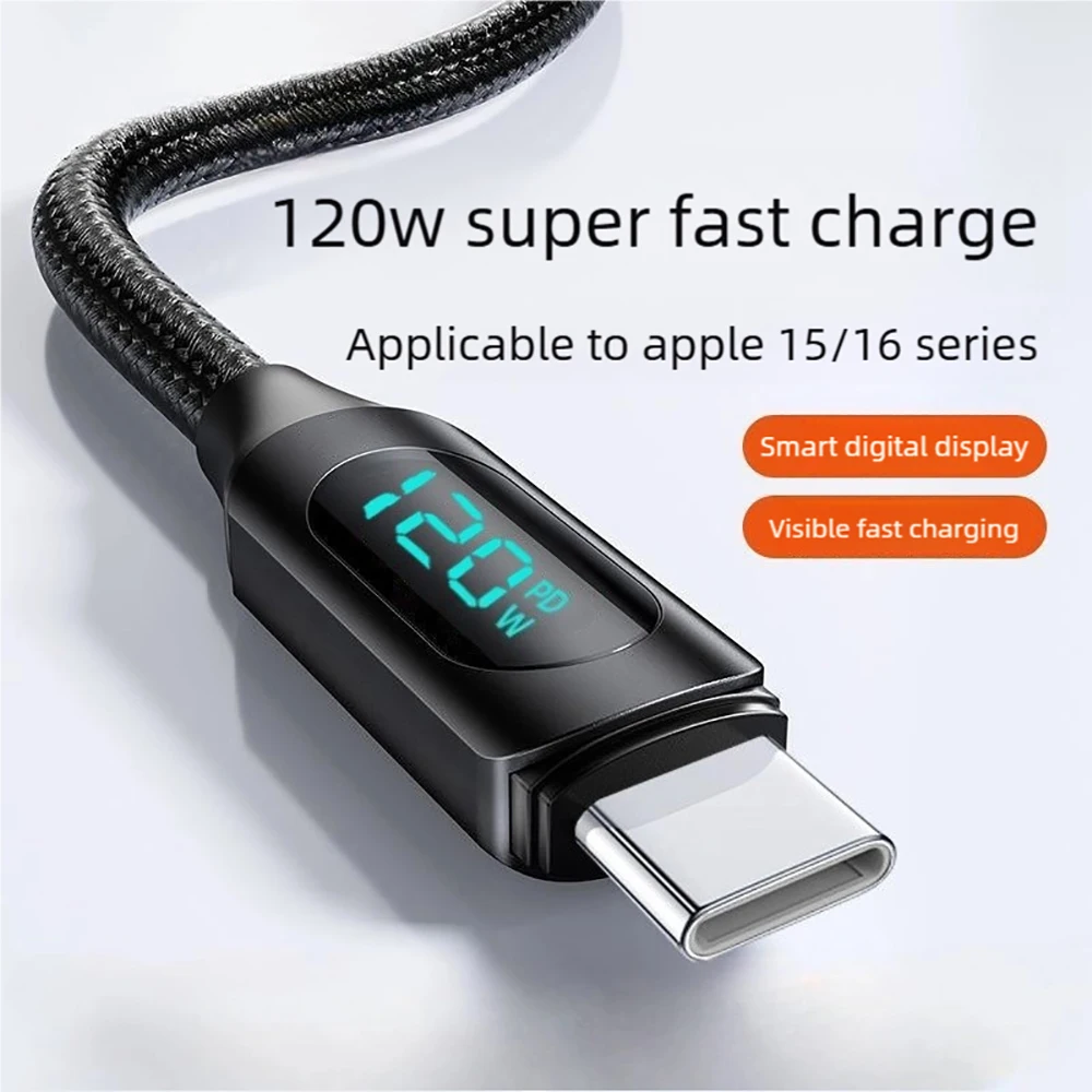 รูปสินค้า สายชาร์จ USB-C 100W สำหรับ MacBook iPad iPhone และอุปกรณ์ iOS