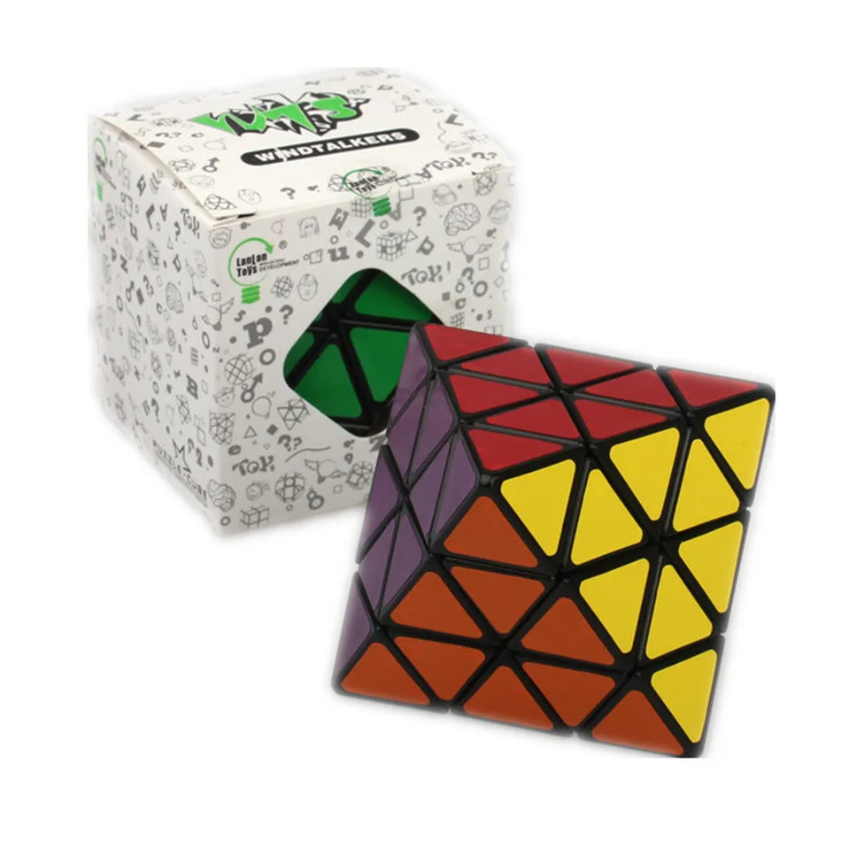 [ECube] Lanlan Octahedron Magic Cube Puzzles Black And White Lanlan Face Turning Octahedron Cubo magico Toys