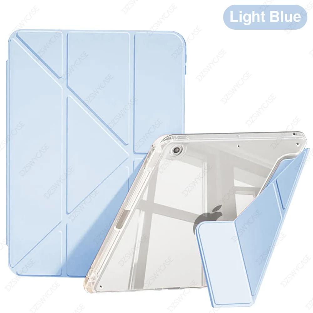 Versatile Y-Shaped Tablet Stand Case with Pencil Holder and Multi-Angle Cover