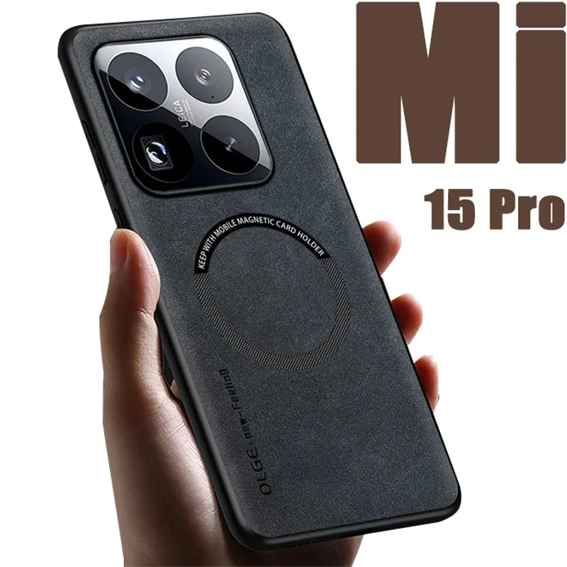 Magnetic Leather Phone Case with Magsafe Integration