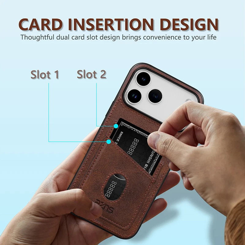 iPhone Wallet Case with Card Holder Slot 3
