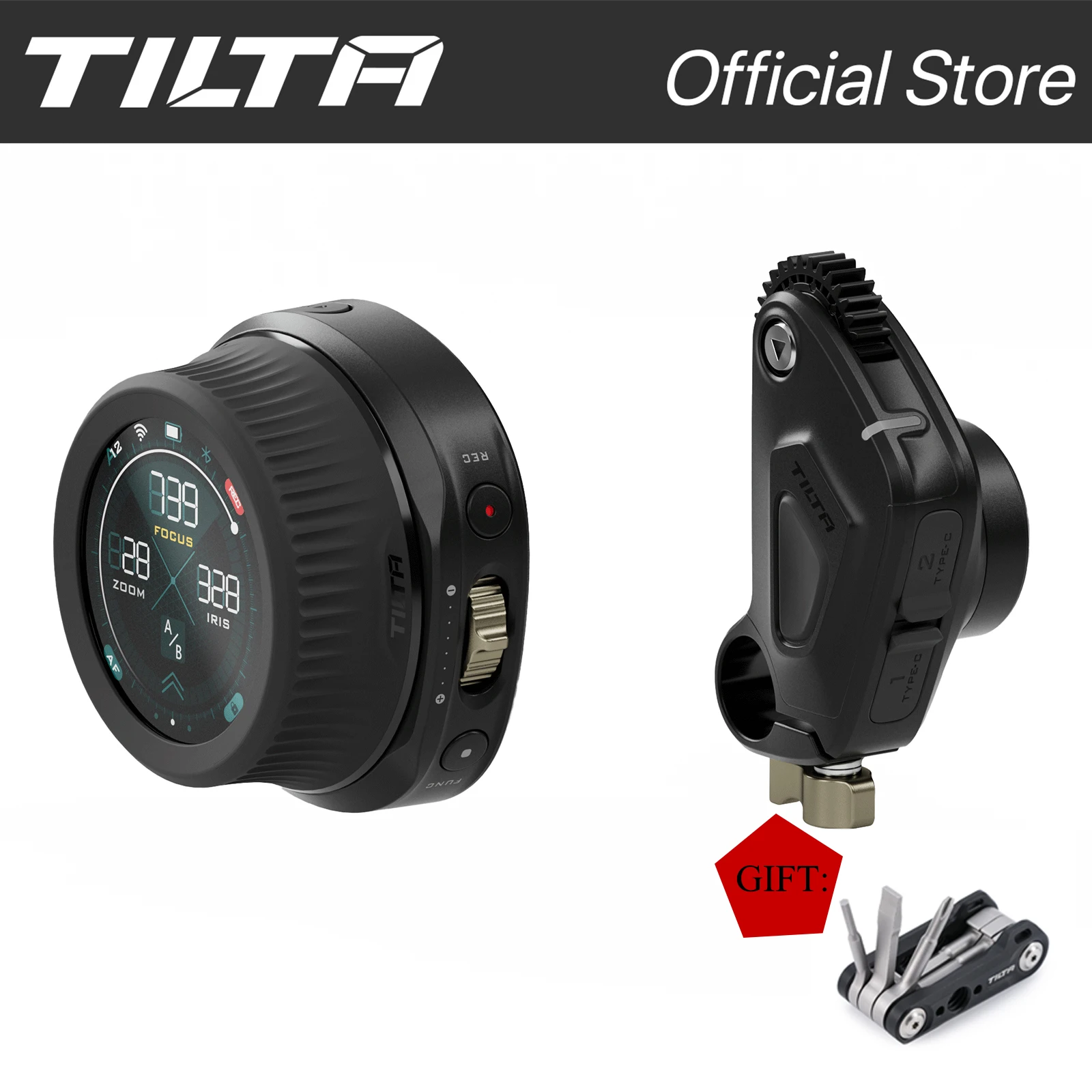 Tilta Nucleus-N 2.0 Wlc-T05 Sistema Di Controllo Dell'Obiettivo Wireless Nucleus Nano Ii Follow Focus Per Ombals E Fotocamere Nucleo-M Motor
