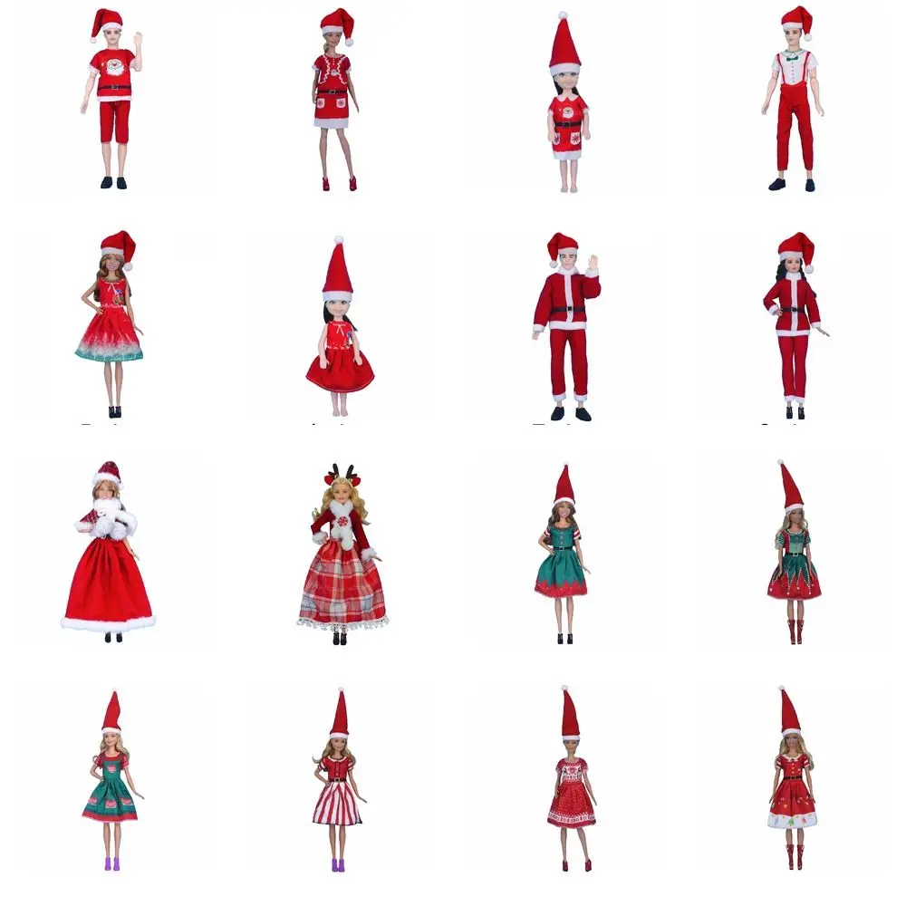 11.8inch 11.8inch Doll Clothes 30cm Christmas Elfs Series Doll Christmas Dress Cute Beautiful Christmas Doll Clothes
