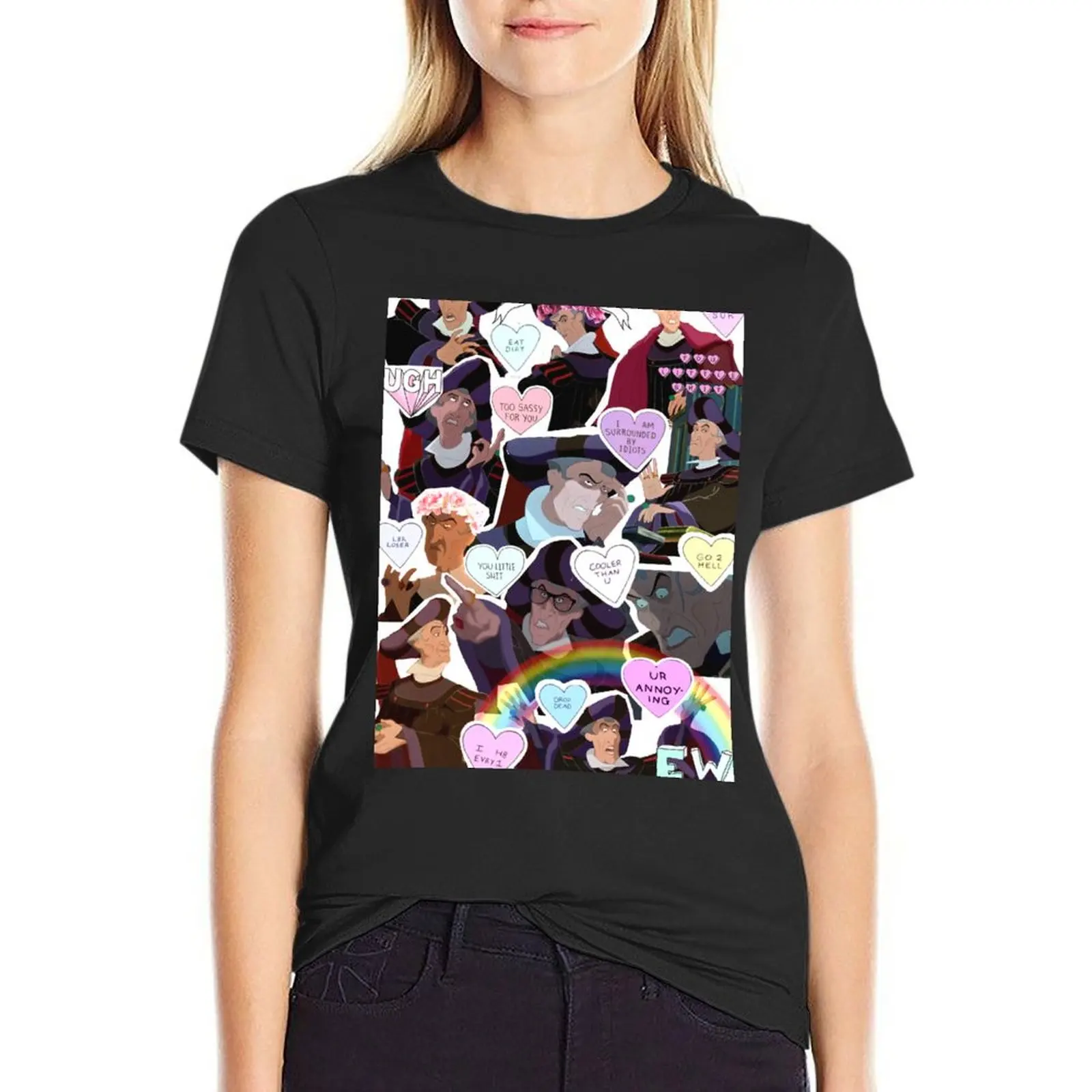 

Футболка Sassy Frollo, женская одежда, футболки оверсайз, футболки для женщин