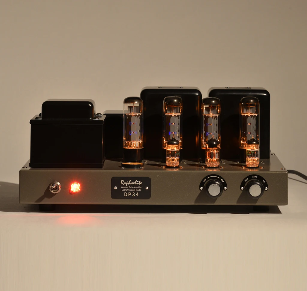 

Raphaelite DP34 LS3/5A Version Tube Amplifier HIFI EXQUIS EL34 Lamp Push-Pull Amp special for Ls3/5a Speakers