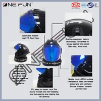 VZ RAM Photochromic Helmet Visor Black/Rainbow/Silver Shield Compatible with Arai VZ-RAM RAM-X SZ-R VAS-Z 3/4 Pinlock Lens Mask 2