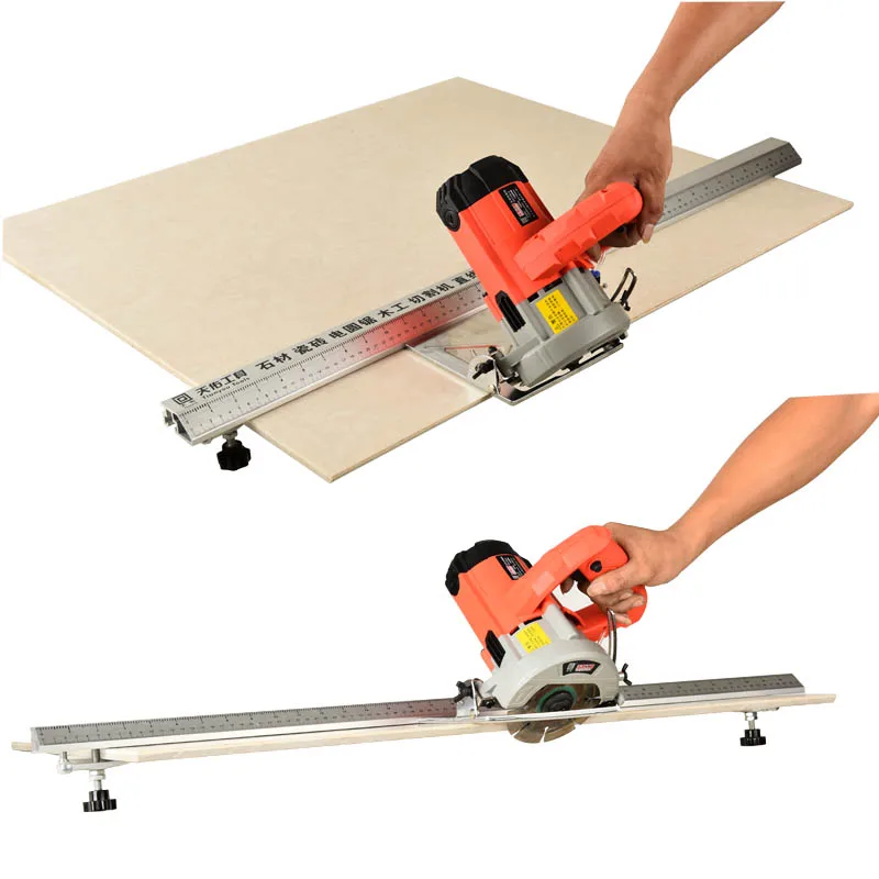 New 112cm 3 In 1 45 Degrees Chamfer Fixture Electric Circular Saw Cutting Machine Guide Foot Ruler Guide Woodworking tools