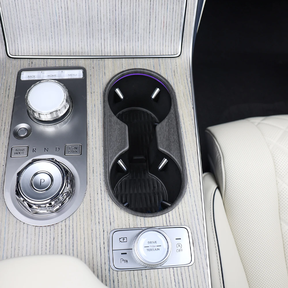 1PCs 자동차 1열 컵 홀더 커버 인테리어 액세서리 ABS 소재 Genesis GV80 PE 2025 2026 LHD/RHD
