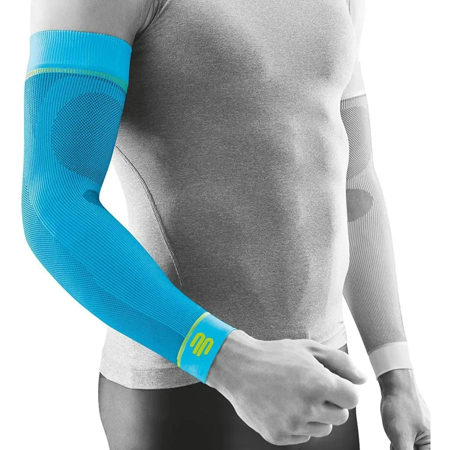 Sports Compression Arm Sleeves - Gradient Compression Improves Oxygen/Blood Circulation - 1 Pair