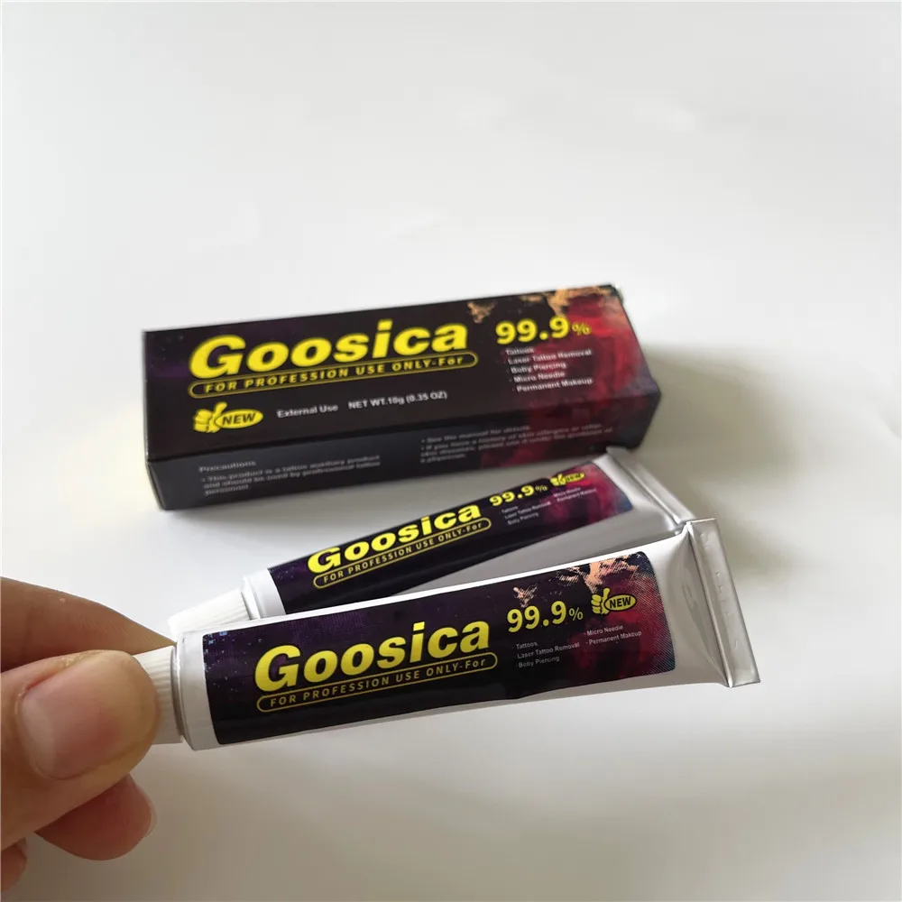 

Genuine 99.9% Goosica Tattoo Pink Cream Before Semi Permanent Makeup Beauty Body Eyebrow Lips Liner 10g