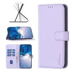 Leather Flip Wallet Phone Case with Magnetic Card Slots and Secure Phone Cover Shell - OPPO Reno13 FS 5G (PURPLE)