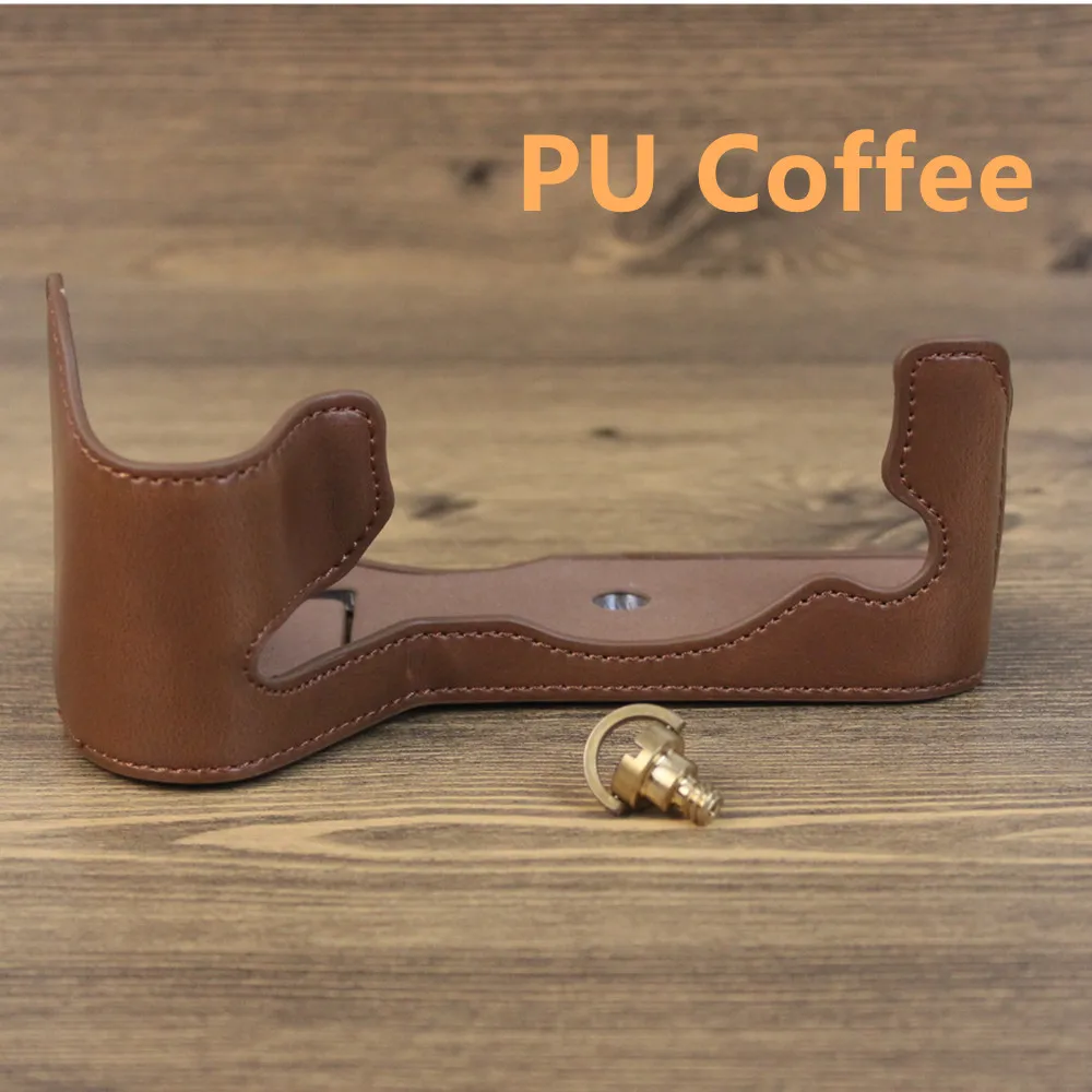 本革カメラ用保護カバー,X-H2 X-H2S pu/本革,ハーフベースボディ,Fuji