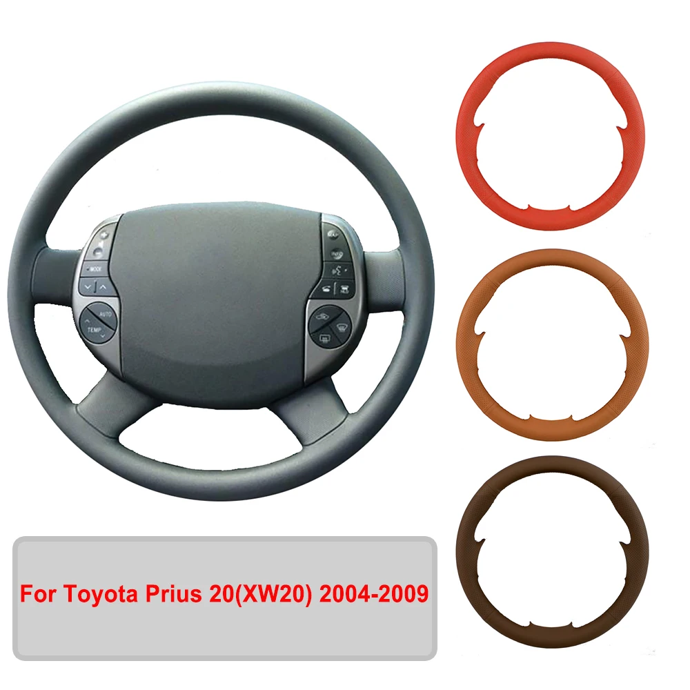 Оплетка рулевого колеса, искусственная кожа, для Toyota Prius 20(XW20) 2004 2005 2006 2007 2008 2009