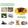 Warm Guinea Pig Hideout Tunnel Bed, Soft Removable Guinea Pig Tunnels And Tubes for Cage, Guinea Pig Hides Fleece For Rat, Sturd 3