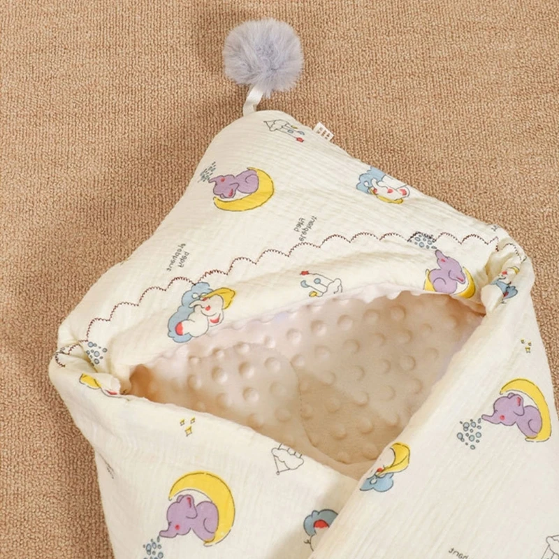 Newborns Baby Blanket Thick Warm Receiving Blankets Comfortable Swaddles Wrap Soft Breathable Quilts Bedding Stuff 066B