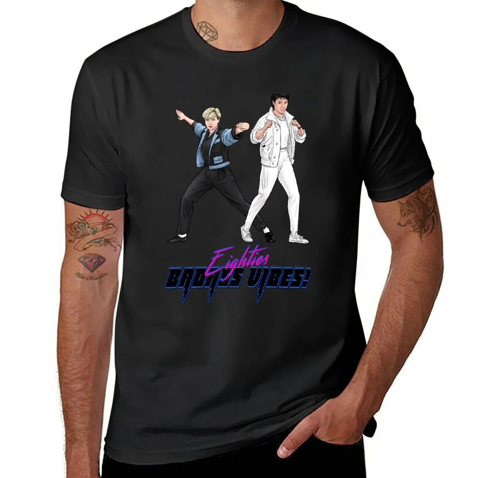 

New Eighties Badass Vibes! T-Shirt cute tops summer top mens plain t shirts