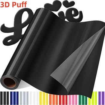 3D Puff Heat Transfer Vinyl Roll for T-Shirts 1