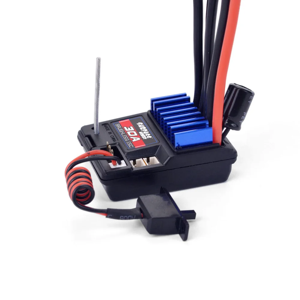 RC 2.4G CH2 Transmitter /w Receiver + Waterproof 2430 2435 2440 2838 2845 Brushless Motor +2 in 1 Esc Comb Set for RC Car Boat
