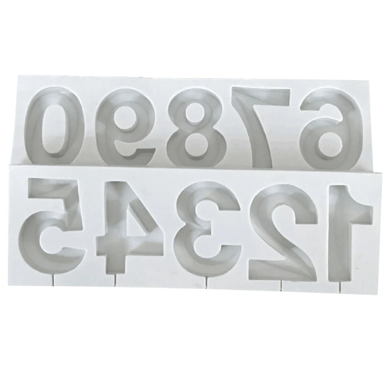 Акция! Силиконовая форма с цифрами 3D для украшения торта топпинга конфет