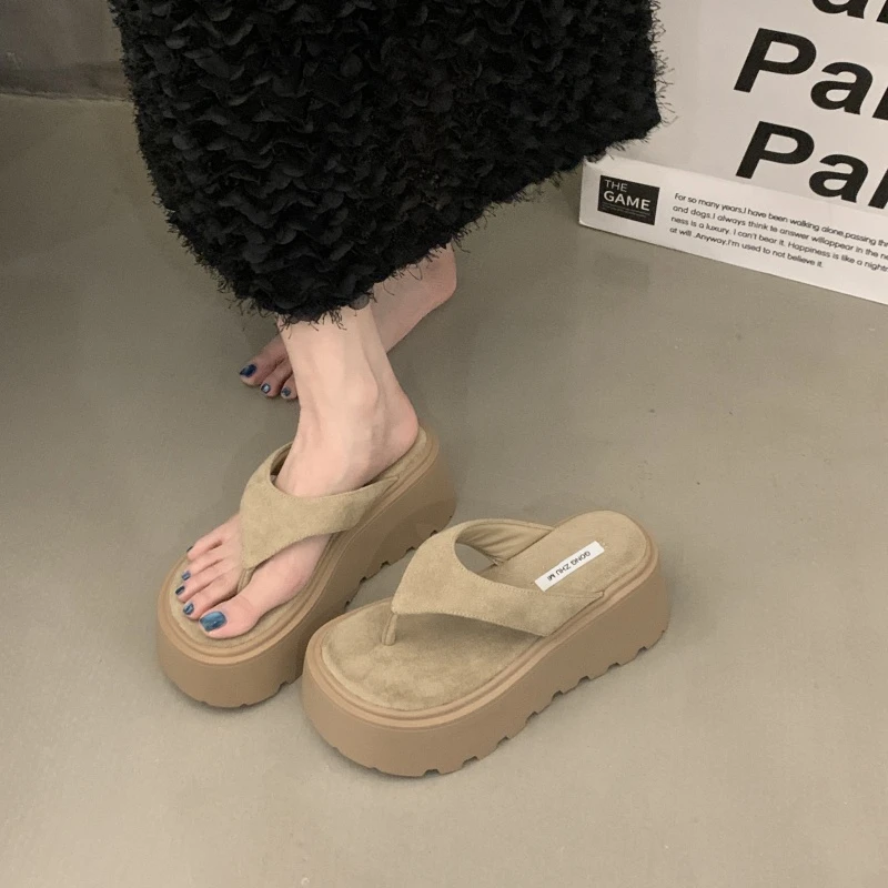 Sandals Outfit 90's Platform Flip Flops Women's Ladies