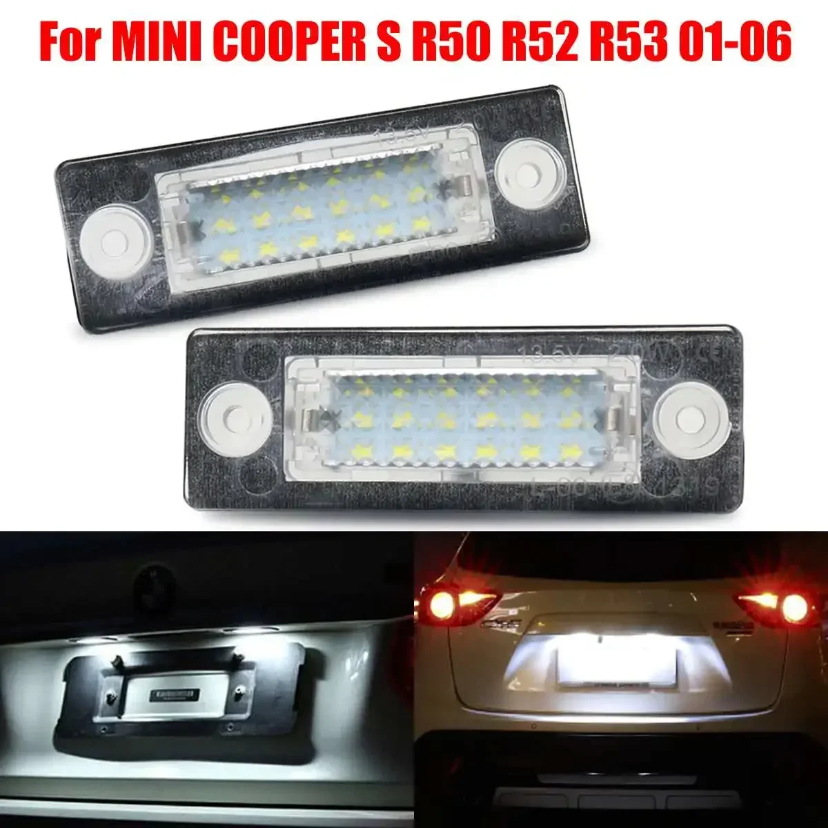 

Подсветка номерного знака для VW Transporter T5 Multivan Caravelle Eurovan Passat Caddy Touran Golf Jetta Skoda, 2 шт.
