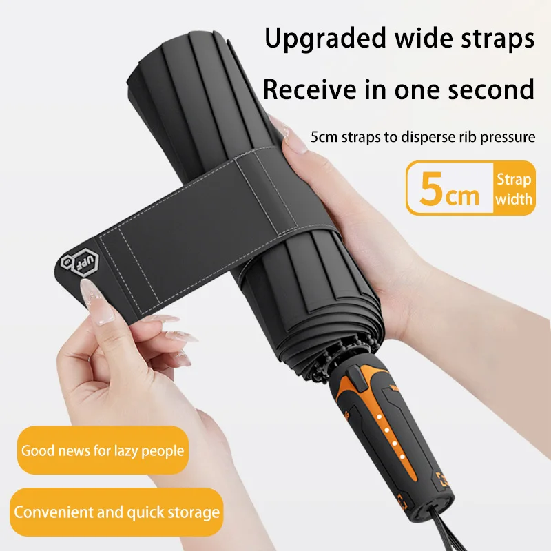 Oversized Windproof UV Protection Umbrella - Durable and Portable