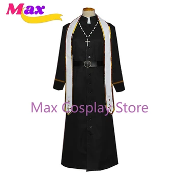 Max Anime VTuber kanae nijisanji Kuzuha Uniform Any Size Cosplay Costume priest costume with necklace