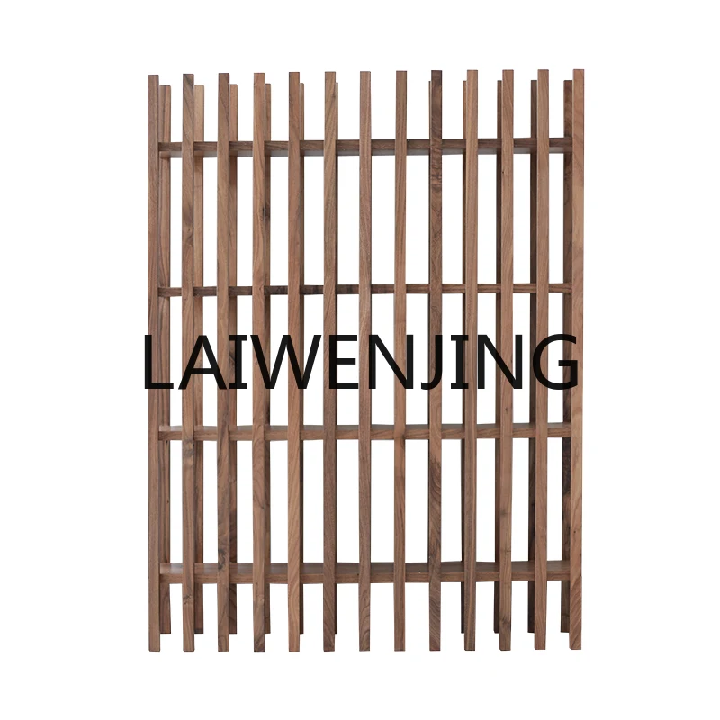 

RWJ Log Zhigongfang Wood Bar Bookshelf Partition Screens Shelf Decoration