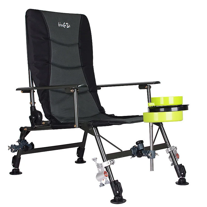 

Foldable Fishing Chair Beach Chairs Outdoor Aluminum Alloy Picnic Portable Camping Chair Seat Adjustable Backrest Recliner