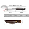 Forged Multi-function Knife Steel One-piece Forging High Hardness Solid Wood Handle Easy To Clean Fruit Meat Kitchen Knife 6