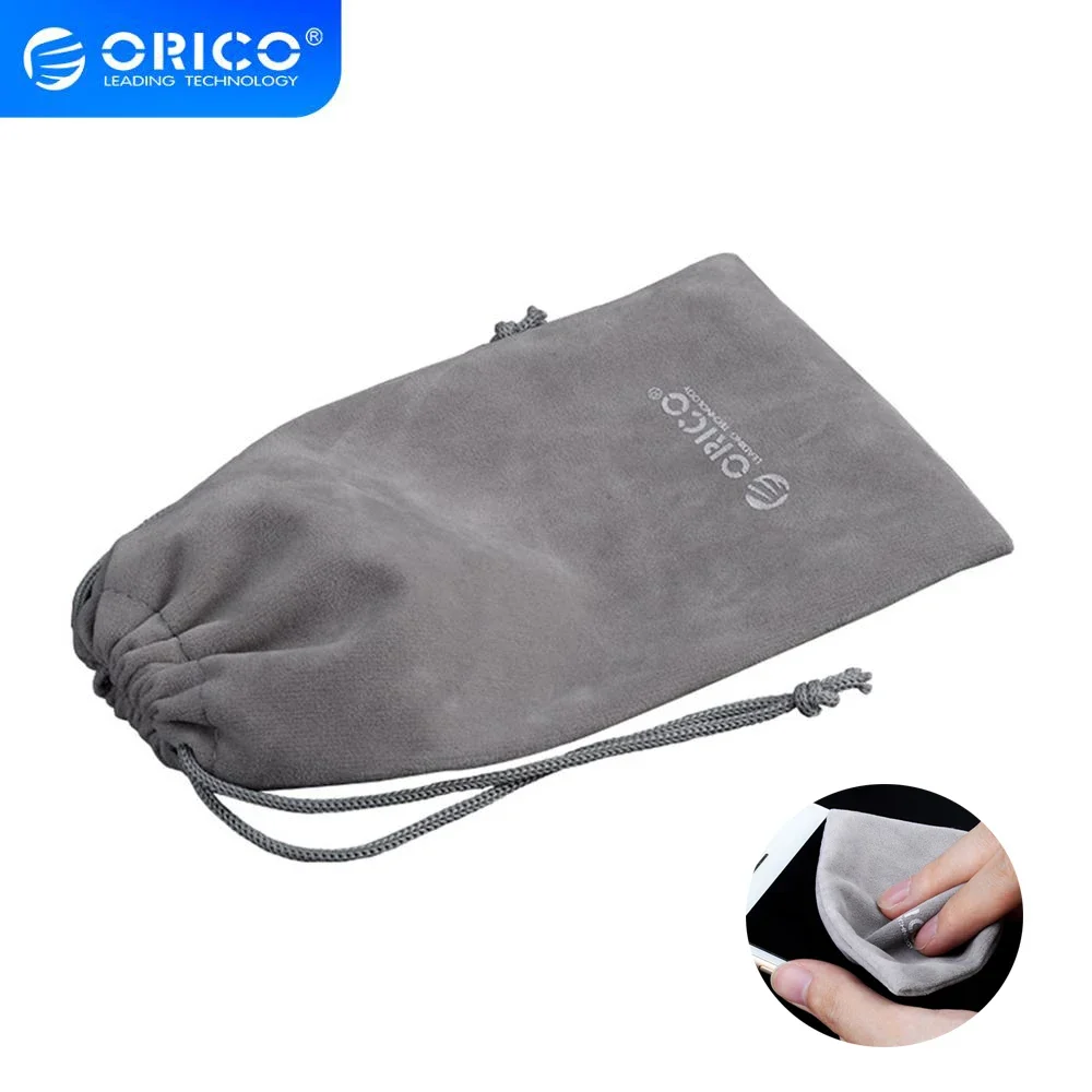 Power Bank Case Power Bank ORICO Soft Storage Bag Power Bank USB Charger Soft Pouch Case For Powerbank External Battery Mobile Phone Hdd Gray Bag Storage