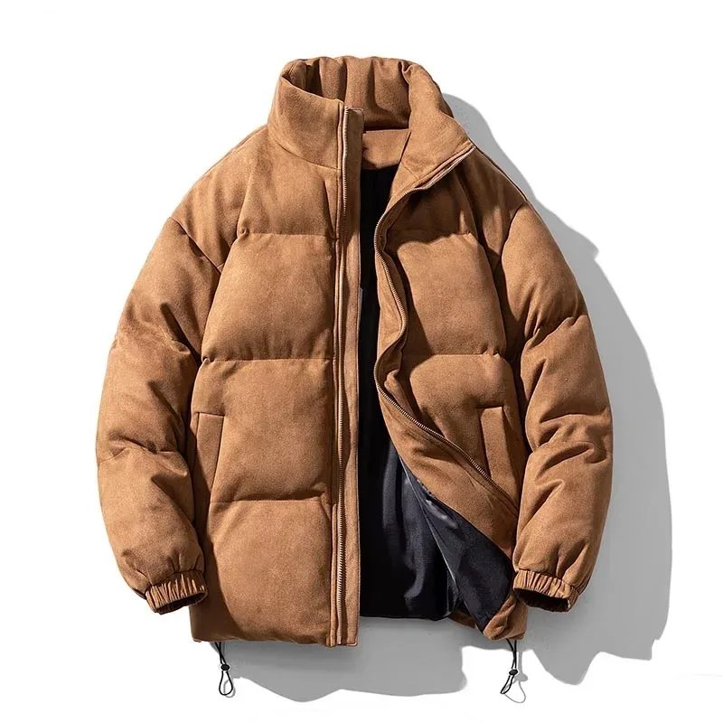 

Winter Jacket Men's Parkas Thicken Warm Windproof Coat Mens Stand Collar Jackets Solid Color Parka Coat Women Fashion Streetwear