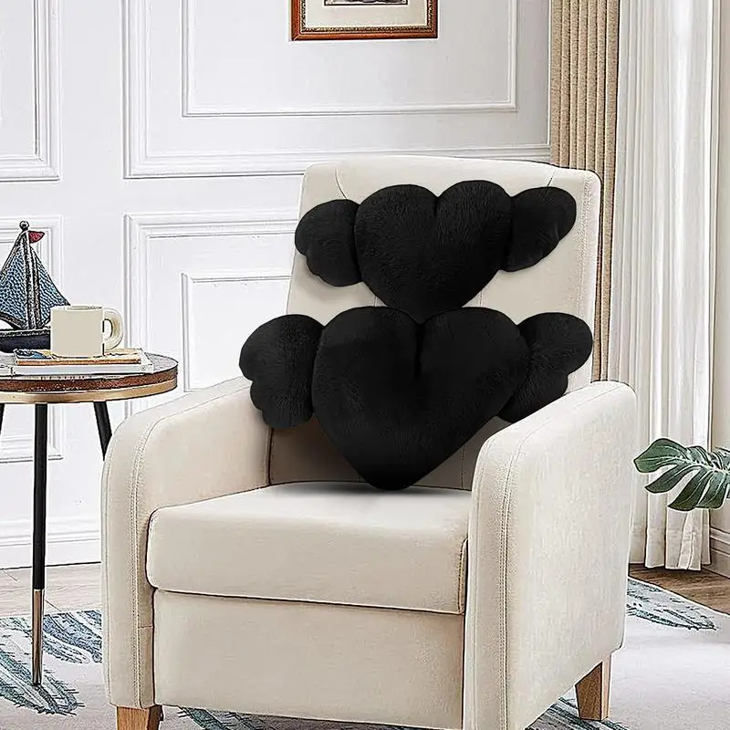 General Heart Angel Wings Pillow 2X Car Headrest Pillow With Wings Cozy Cute Car Pillow Headrest For Driving Home 3