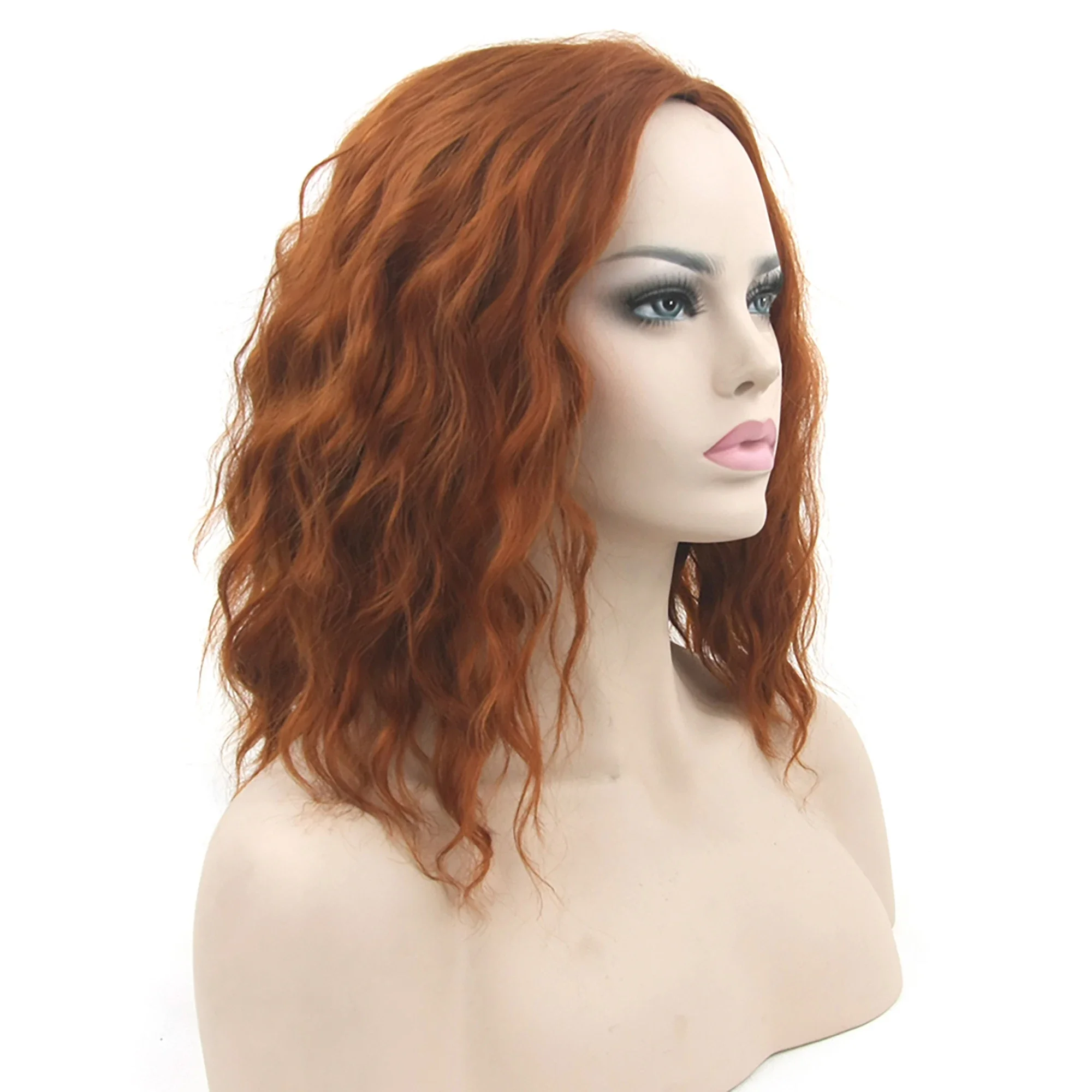 

Synthetic Hair Orange Cosplay Wig Curly Short Women Hairpiece Party Hair Wigs Hair Accessories for Women