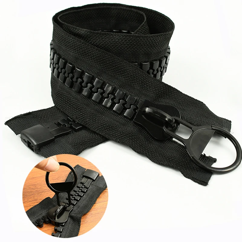 20# 60/75/80/100/150/200cm Extra Large Resin Zipper Open-end Zippers ...