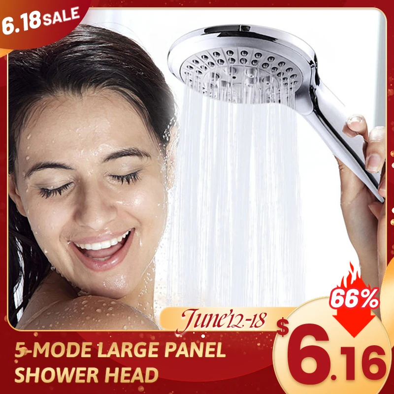Bathroom Shower Head Big Panel Rain Head Water Saver Head Rain