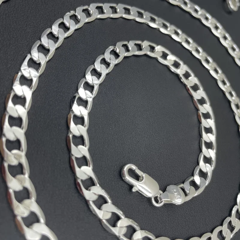 Men' 925 Sterling Silver Necklace 2 4