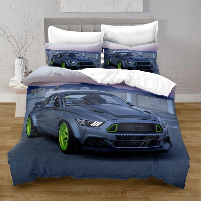 Housse de couette Illustration de ford mustang 